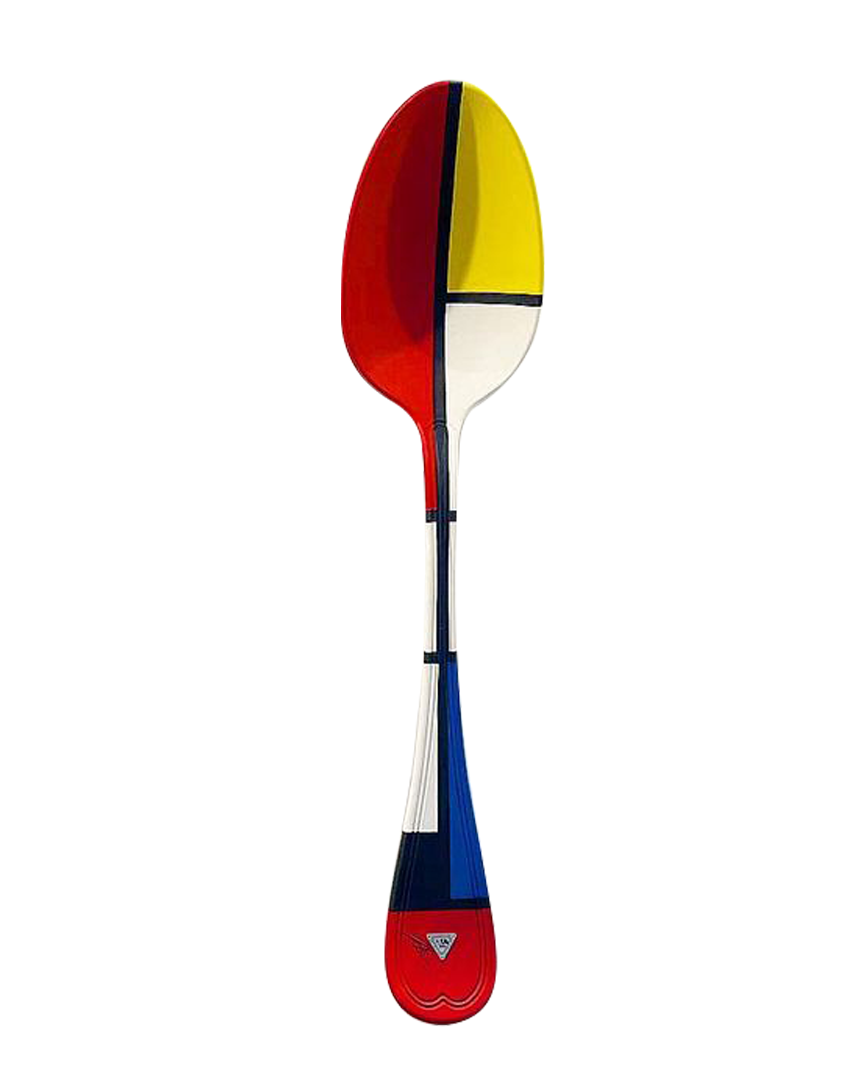 Spoon tribute to Piet Mondrian