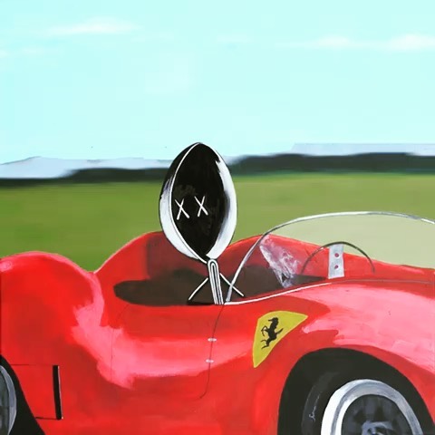 Mr.Spoon in Vintage Ferrari
